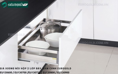 Giá xoong nồi Eurogold EU130600 / EU130700 /EU130750 / EU130800 / EU130900 (Inox hộp 2 lớp đáy, gắn cánh)