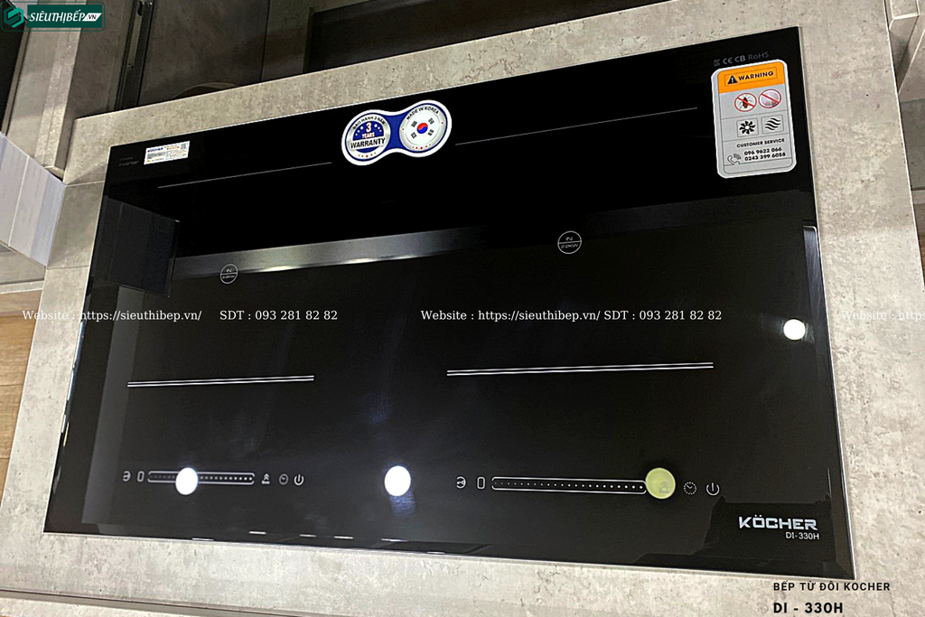 Bếp từ đôi Kocher DI - 330H (Made in Korea)