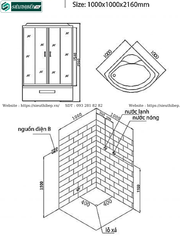 Phòng tắm xông hơi ướt Nofer NG - 904 (Công nghệ Châu Âu)