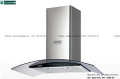 Máy hút mùi Giovani GH - 2067 GP / GH - 2069 GP (Áp tường, kính cong)