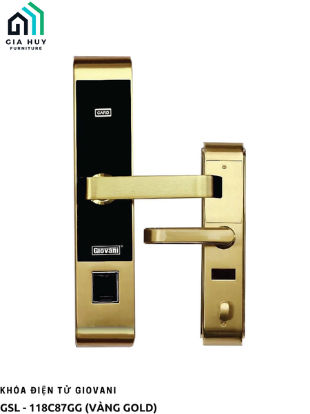 Khoá điện tử Giovani GSL - 118C87GG APP (Vàng Gold)