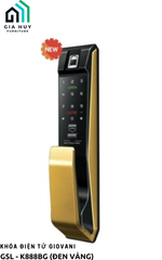 Khóa điện tử Giovani GSL - K888BG (Đen vàng) / GSL - K888BS (Đen bạc)