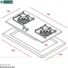 Bếp gas đôi Teka GVI 75 2G AI AL 2TR (Lắp âm)