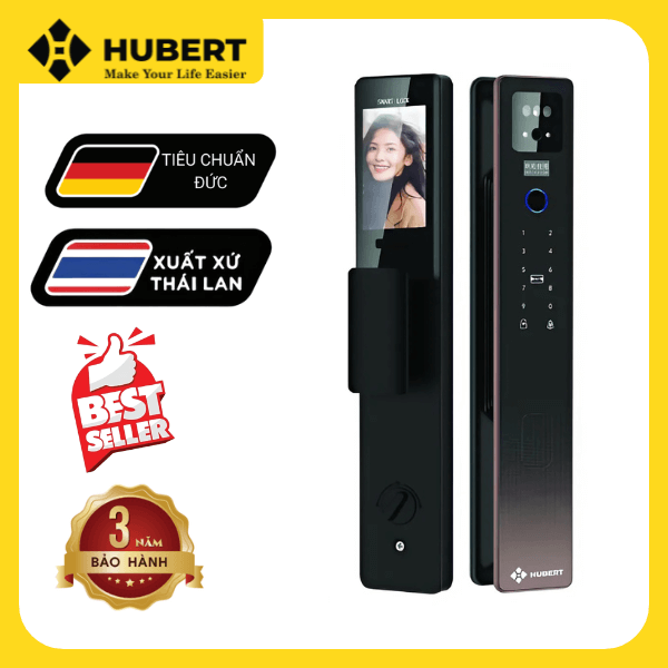 Khóa điện tử Hubert cửa gỗ HB CG82VF