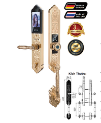 Khóa điện tử Hubert đại sảnh HB DS79F Gold