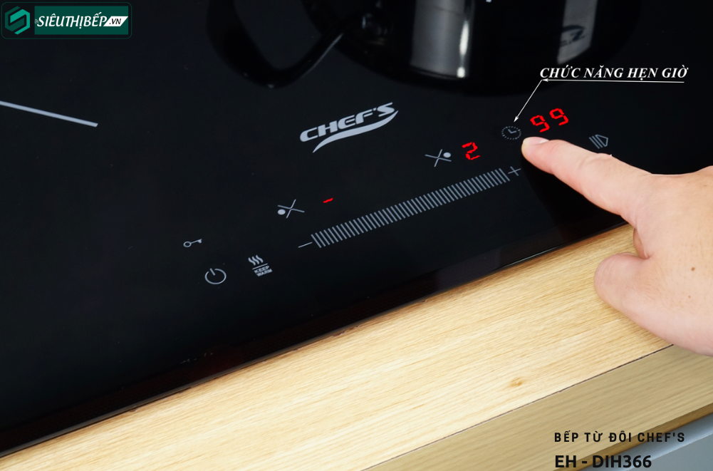 Bếp từ đôi Chef's EH - DIH366 Công nghệ Inverter tiết kiệm điện (Made in Germany)