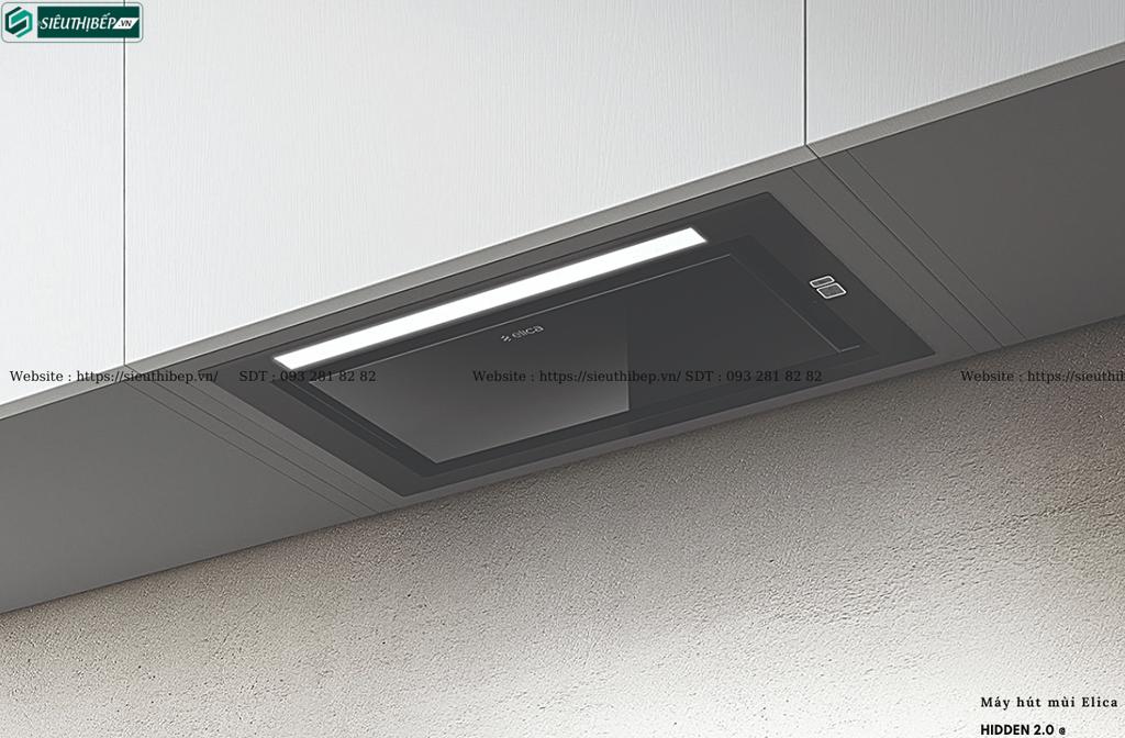 Máy hút mùi Elica HIDDEN 2.0 @ (Âm tủ - Made in Italy)