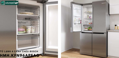 Tủ lạnh Bosch HMH KFN96APEAG - Serie 6 (4 cánh chéo)