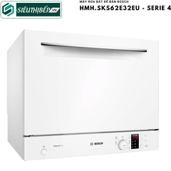 Máy rửa bát nhỏ Bosch HMH SKS62E32EU - Serie 4 (Để bàn - 6 bộ đồ ăn châu Âu)