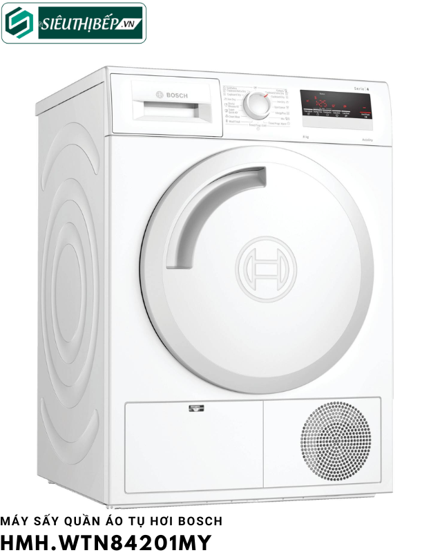 Máy sấy tụ hơi Bosch HMH WTN84201MY - Serie 4 (8Kg)