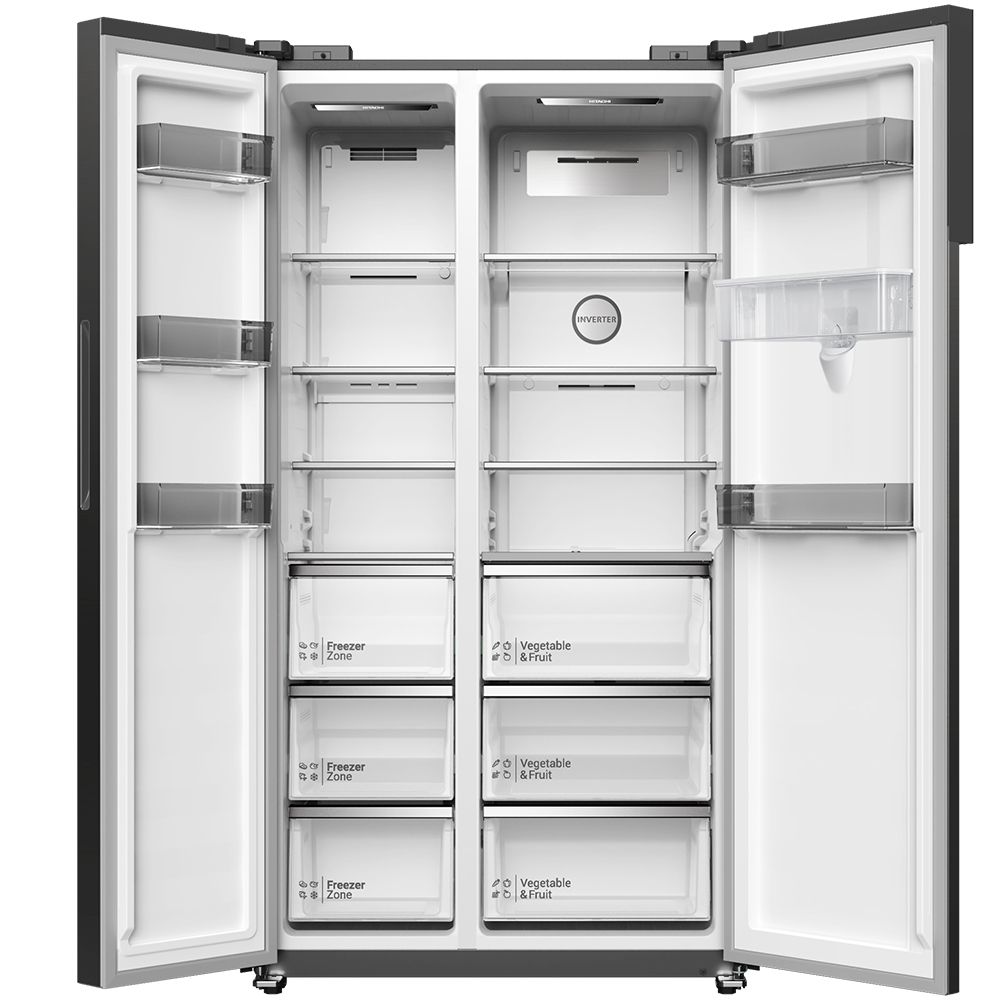 Tủ lạnh chính hãng Hitachi side by side 3 cửa 525L HRSN9552DWDXVN