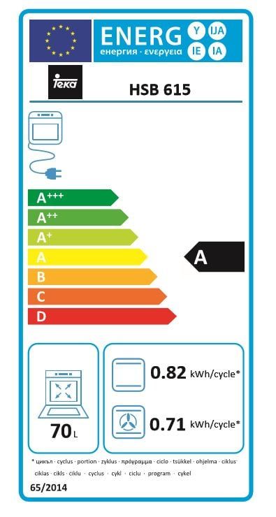 Lò nướng Teka HSB 615 (71 Lít - Âm tủ)