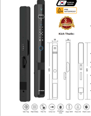 Khóa điện tử Hyundai cửa nhôm HY - SLS 005 Black (Classic)