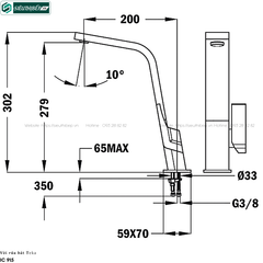 Vòi rửa bát Teka IC 915 (Inox - Nóng lạnh)