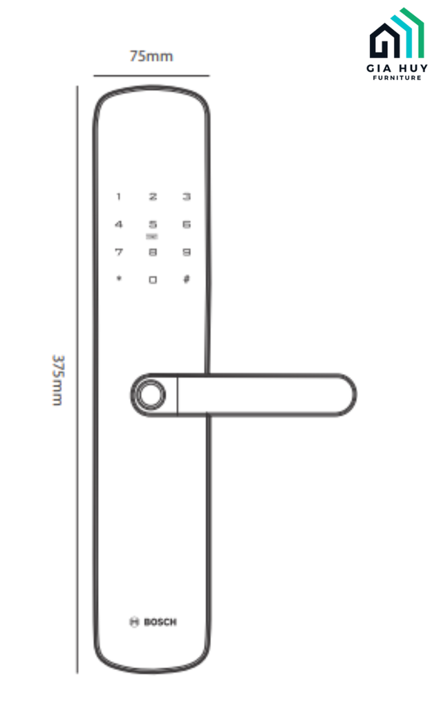 Khóa điện tử Bosch ID 60 EU AMBER GOLD / ID 60 EU GRAY