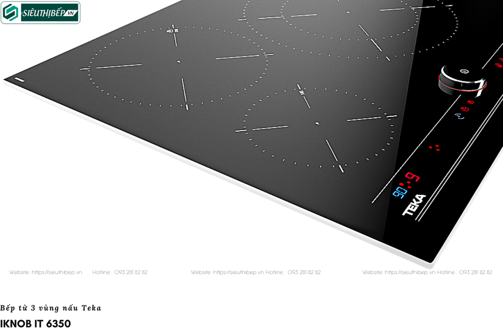 Bếp từ Teka iKnob IT 6350 (3 vùng nấu - Made in Turkey)