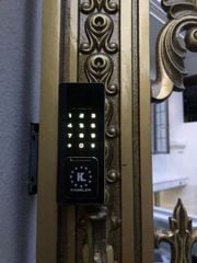Khóa điện tử cửa cổng Kassler KL - 579CNC Gold Grey