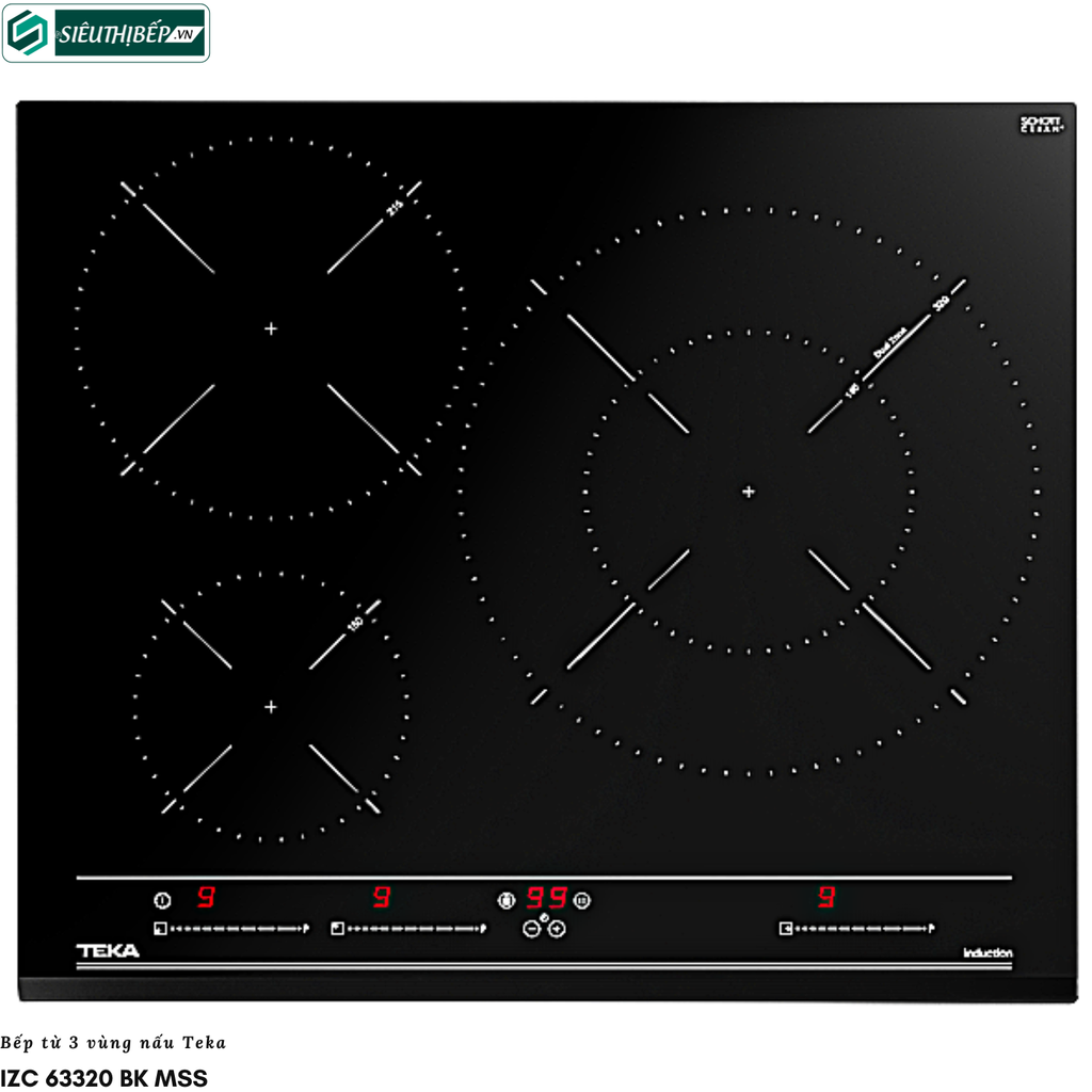 Bếp từ Teka IZC 63320 BK MSS (3 vùng nấu - Made in Turkey)