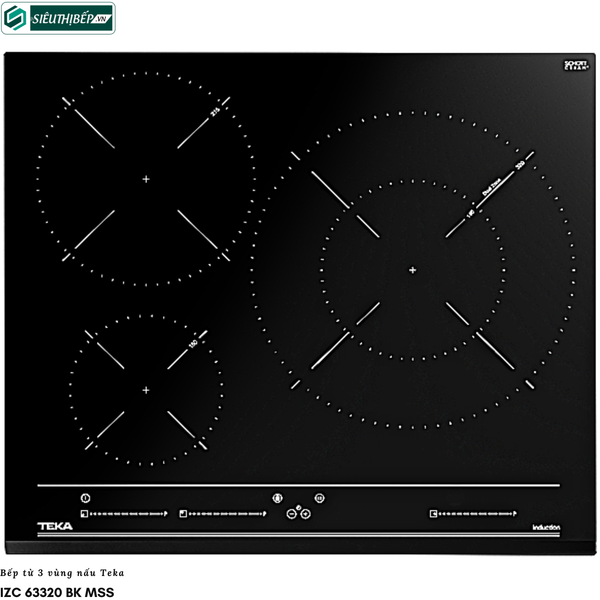 Bếp từ Teka IZC 63320 BK MSS (3 vùng nấu - Made in Turkey)