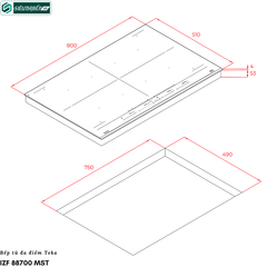 Bếp từ Teka DIRECTSENSE IZF 88700 MST (Đa điểm - Made in Turkey)