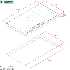 Bếp từ Teka IZS 96700 MST BK (4 vùng nấu - Made in Turkey)