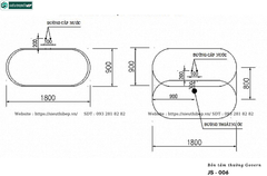 Bồn tắm Govern JS - 006 (Bồn tắm nghệ thuật không bao gồm vòi sen)
