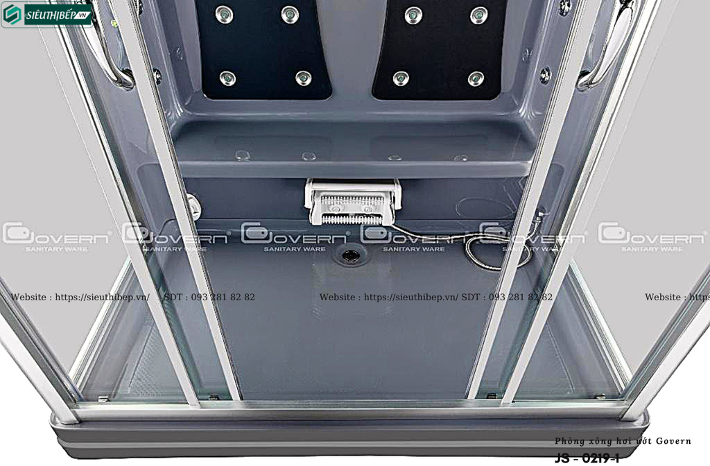 Phòng tắm xông hơi ướt Govern JS - 0219-1 (Đế thấp)