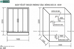 Phòng tắm xông hơi ướt Govern JS - 0219 (Đế thấp)