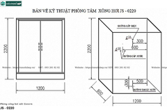 Phòng tắm xông hơi ướt Govern JS - 0220 (Đế thấp)