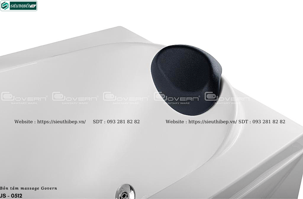 Bồn tắm massage Govern JS - 0512 (Bồn tắm massage, sục khí, đèn đổi màu)
