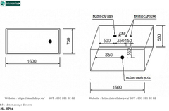 Bồn tắm massage Govern JS - 0796 (Bồn tắm massage, sục khí, đèn đổi màu)