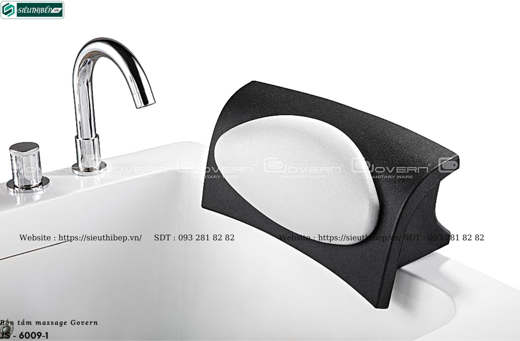 Bồn tắm massage Govern JS - 6009-1 (Bồn tắm massage, sục khí, đèn led, thác tràn)