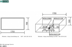 Bồn tắm massage Govern JS - 6009-1 (Bồn tắm massage, sục khí, đèn led, thác tràn)