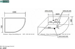 Bồn tắm massage Govern JS - 6010P (Bồn tắm massage, sục khí, đèn đổi màu(Ngọc trai))