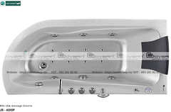 Bồn tắm massage Govern JS - 6010P (Bồn tắm massage, sục khí, đèn đổi màu(Ngọc trai))