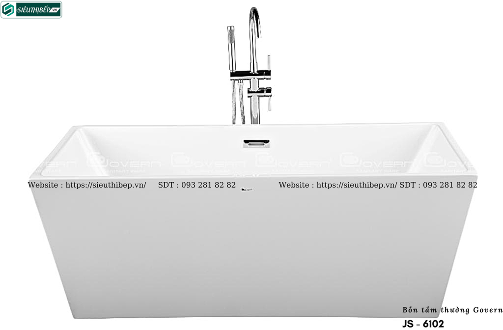Bồn tắm Govern JS - 6102 (Bồn tắm nghệ thuật không bao gồm vòi sen)