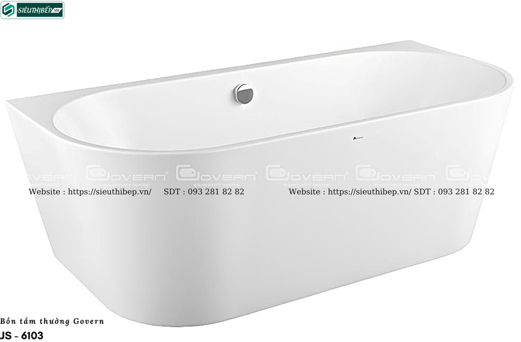 Bồn tắm Govern JS - 6103 (Bồn tắm nghệ thuật không bao gồm vòi sen)