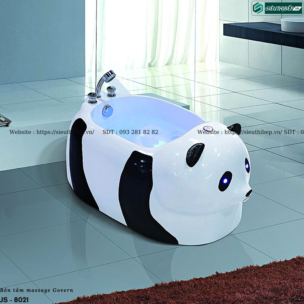 Bồn tắm massage Govern JS - 8021 (Bồn tắm trẻ em, sục khí, đèn đổi màu)