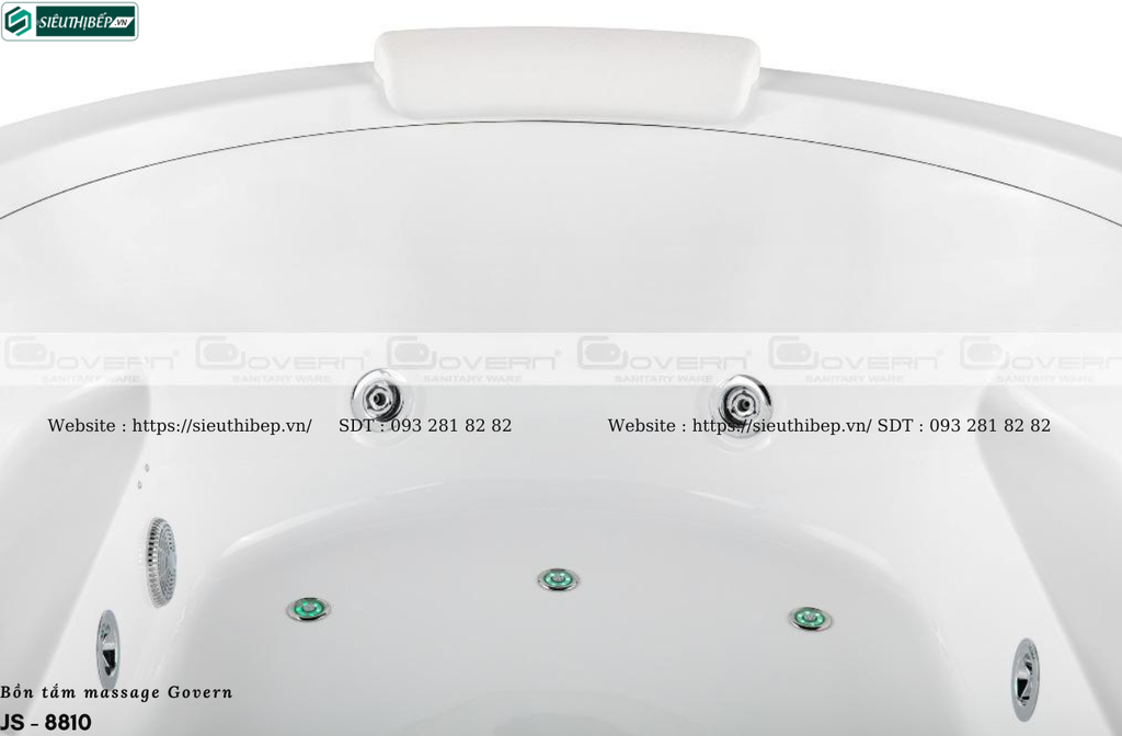 Bồn tắm massage Govern JS - 8810 (Bồn tắm tròn massage)