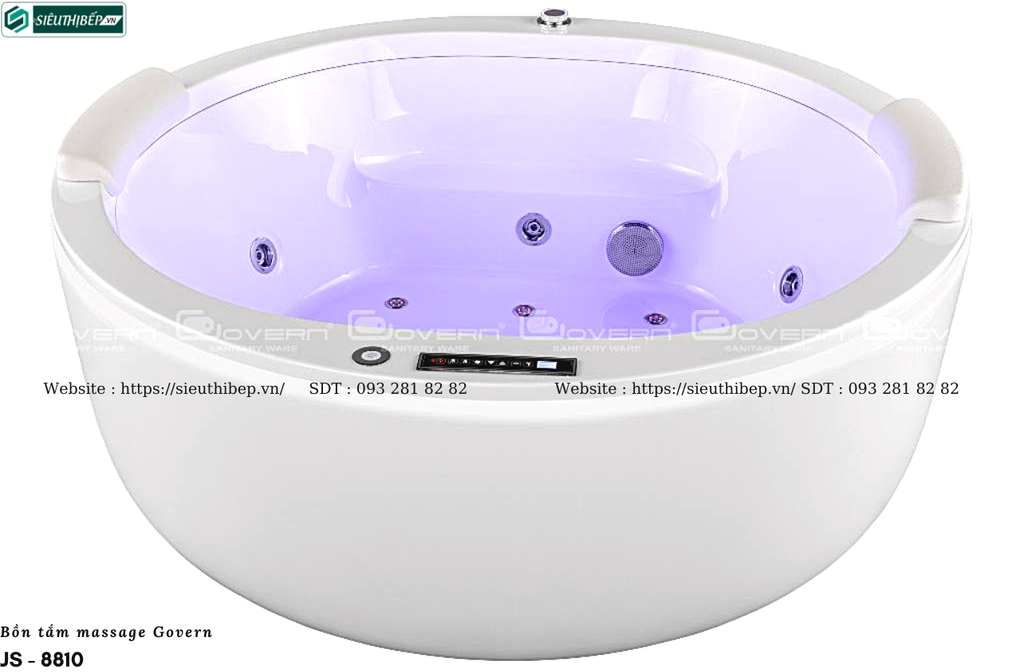 Bồn tắm massage Govern JS - 8810 (Bồn tắm tròn massage)