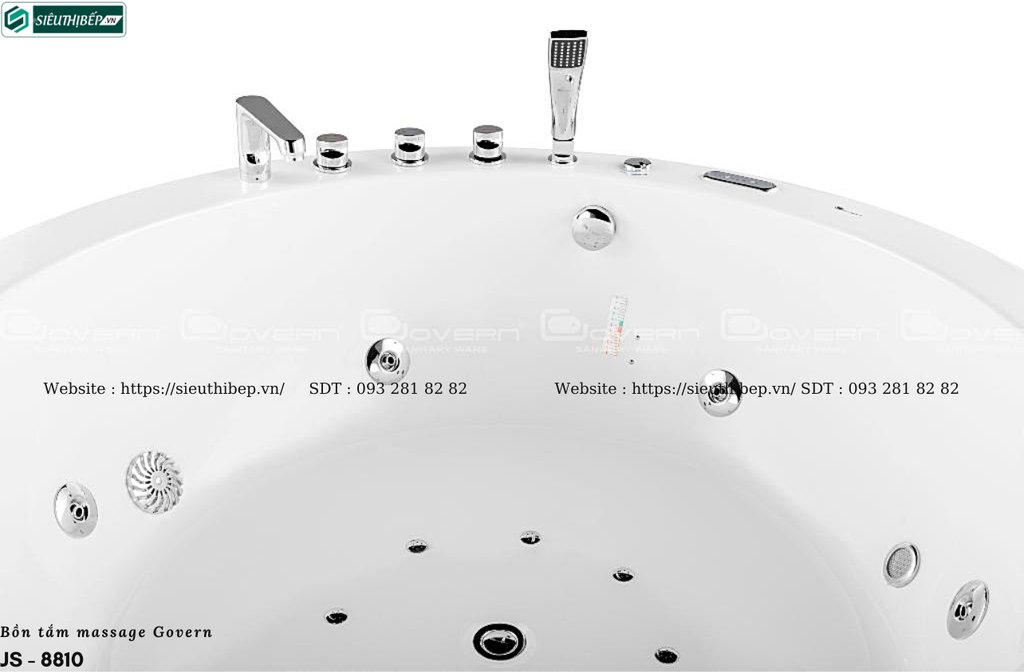 Bồn tắm massage Govern JS - 8810 (Bồn tắm tròn massage)