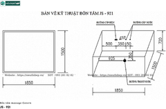 Bồn tắm massage Govern JS - 921 (Bồn tắm massage, sục khí, đèn led, bồn thả)