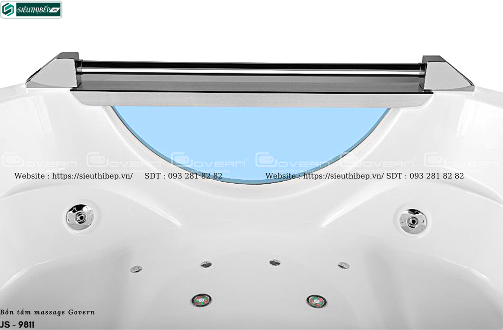 Bồn tắm massage Govern JS - 9811 (Bồn tắm massage, sục khí, đèn led)