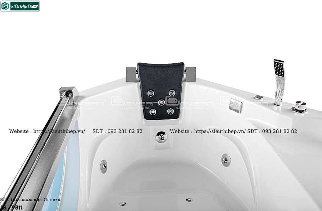 Bồn tắm massage Govern JS - 9811 (Bồn tắm massage, sục khí, đèn led)