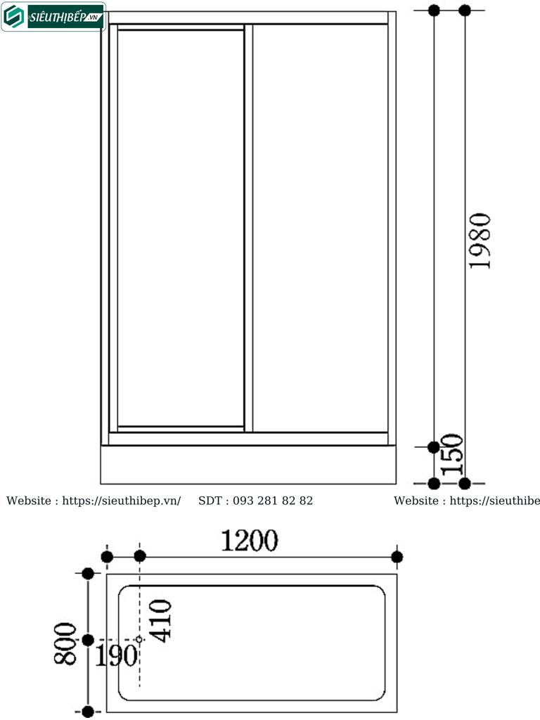 Bồn tắm phòng vách kính Govern JS - 8137 (Đế thấp)