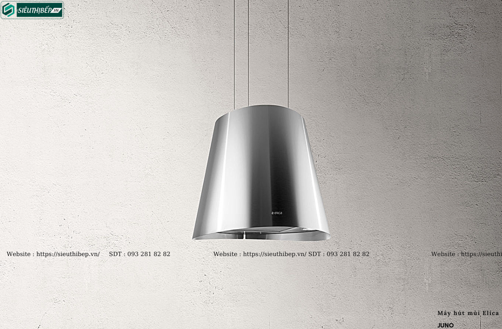 Máy hút mùi Elica JUNO (Đảo, treo độc lập - Made in Italy)