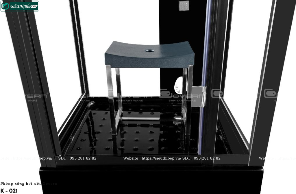 Phòng tắm xông hơi ướt Govern K - 021 (Đế thấp)