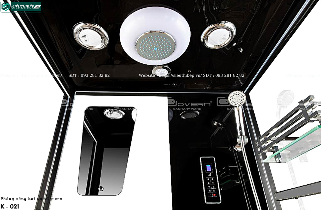 Phòng tắm xông hơi ướt Govern K - 021 (Đế thấp)