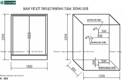 Phòng tắm xông hơi ướt Govern K - 023 (Đế thấp)