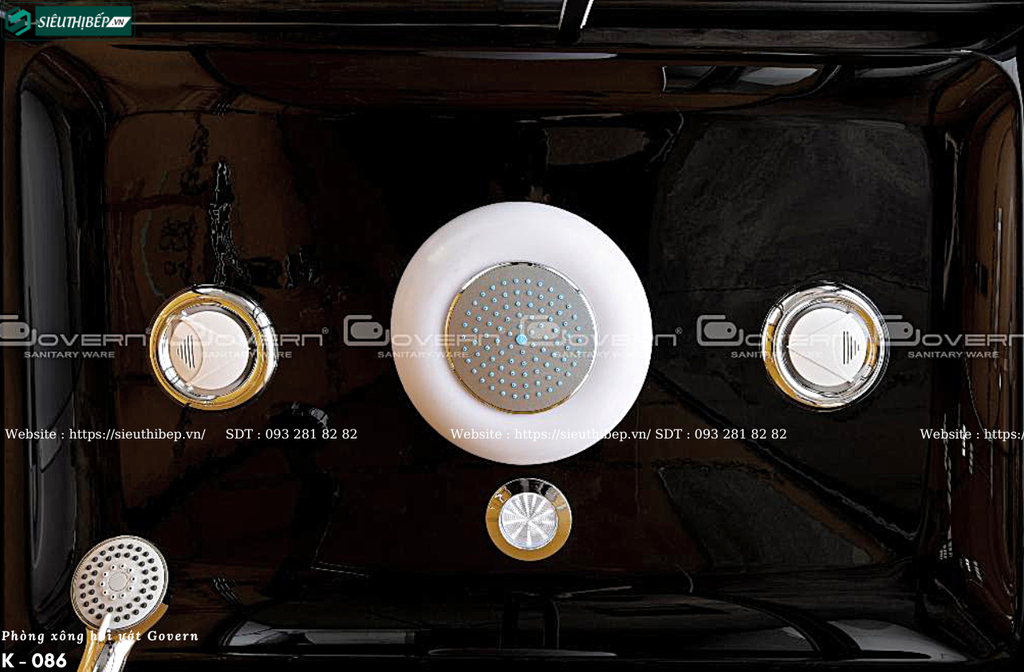 Phòng tắm xông hơi ướt Govern K - 086 (Đế thấp)